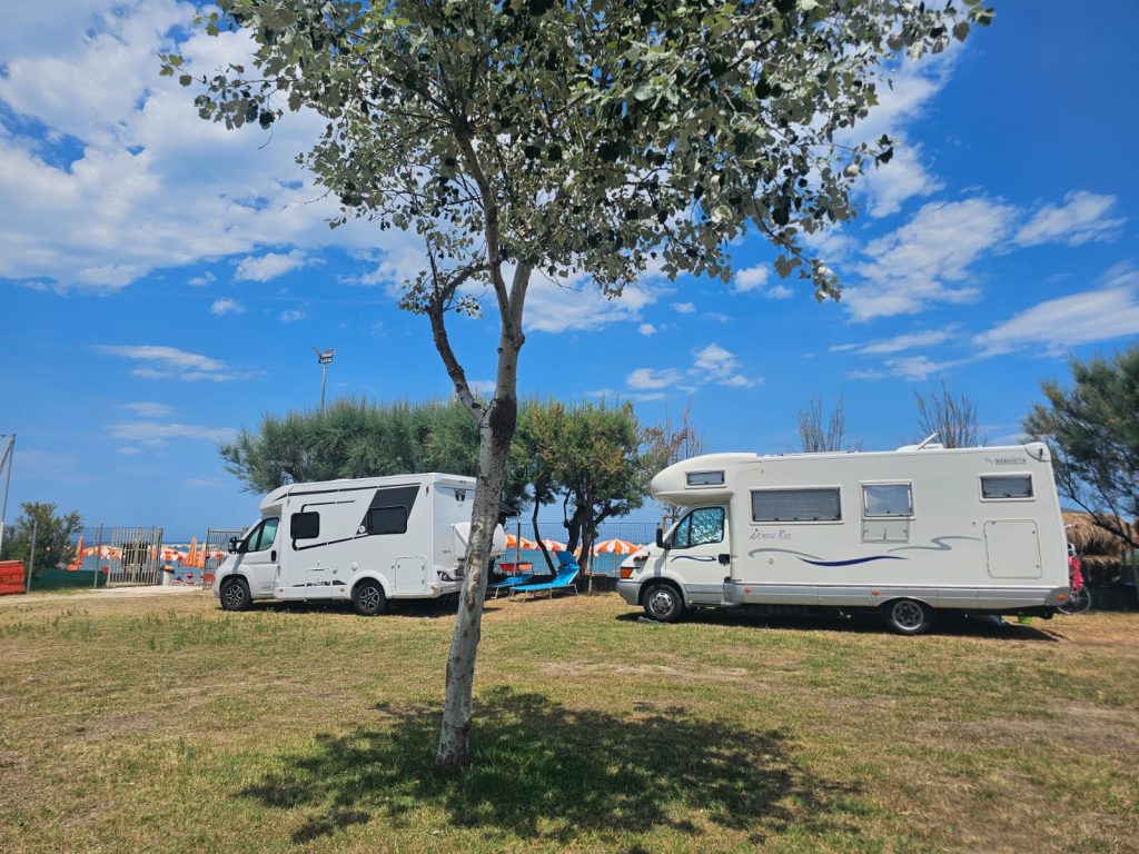 Roseto degli Abruzzi Camping in der Nachsaison